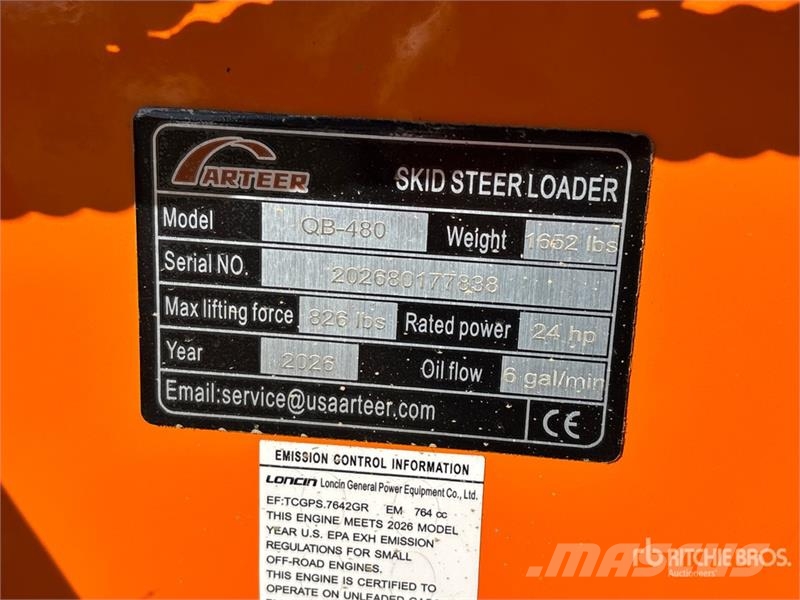 Arteer QB-480 Mini Compact Track Loader (Unused) Minilæsser - skridstyret