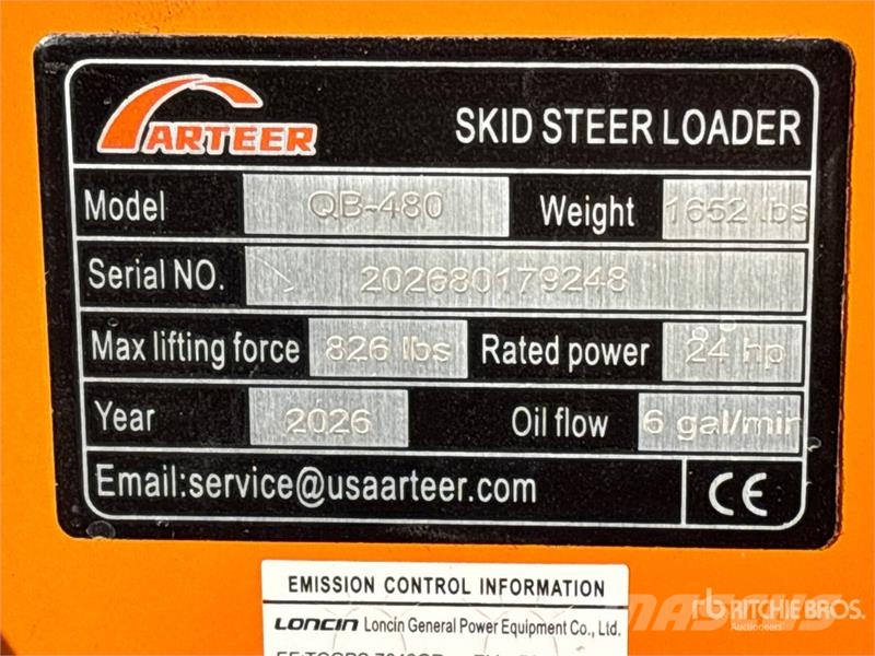 Arteer QB-480 Mini Compact Track Loader (Unused) Φορτωτάκια