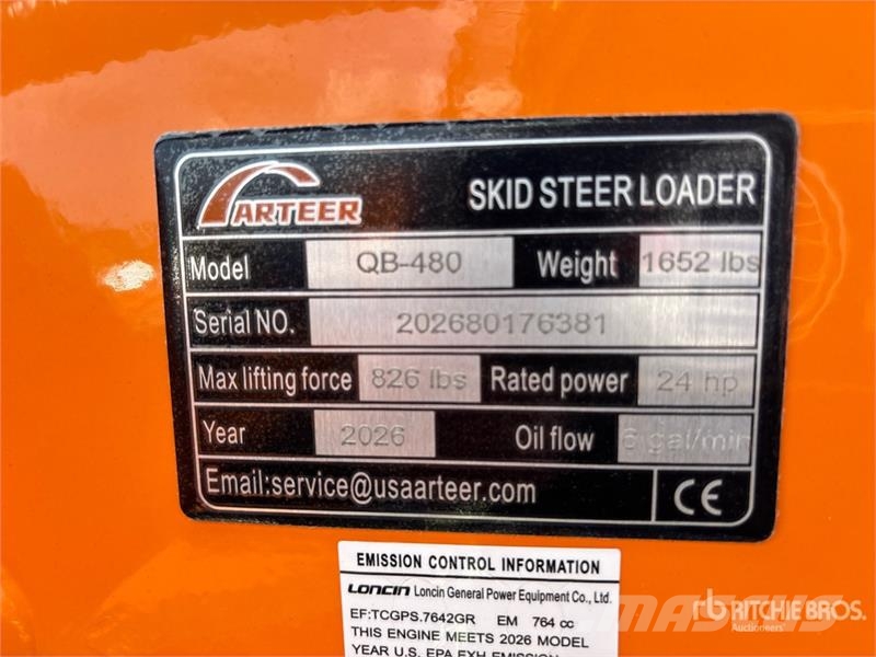 Arteer QB-480 Mini Compact Track Loader (Unused) Мини-погрузчики