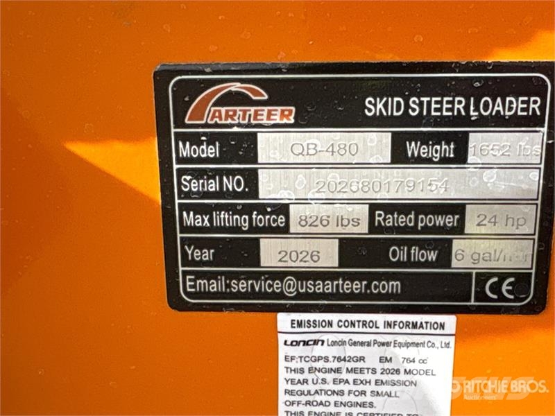 Arteer QB-480 Mini Compact Track Loader (Unused) Liukuohjatut kuormaajat