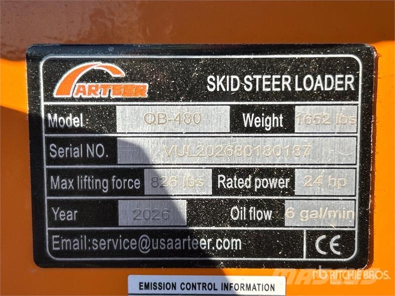 Arteer QB-480 Mini Compact Track Loader (Unused) Міні-навантажувачі