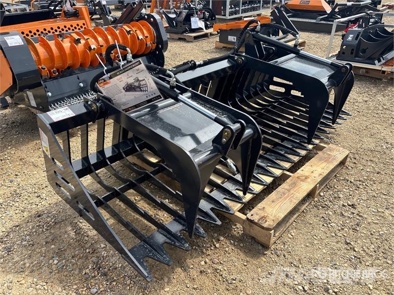 Arteer RGB-84W 84 in Rock Skid Steer Grapple Bucket (Unus Polipler
