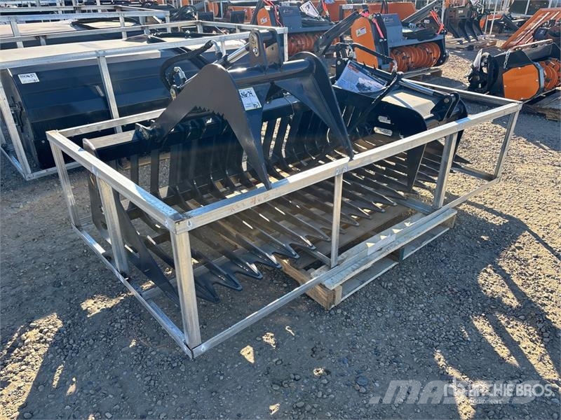 Arteer RGB-84W 84 in Rock Skid Steer Grapple Bucket (Unus Pinzas