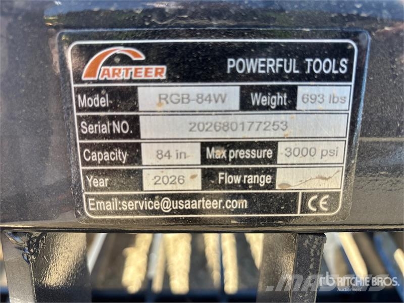 Arteer RGB-84W 84 in Skid Steer Grapple Bucket (Unused) Gripar
