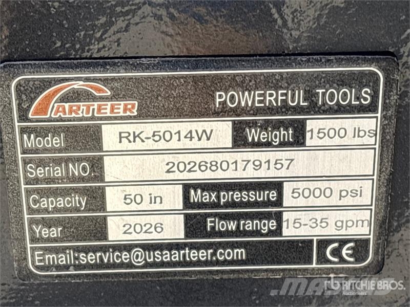 Arteer RK-5014W 50 in Skid Steer Mulcher (Unused) ماكينات تقطيع أخشاب الحراجة