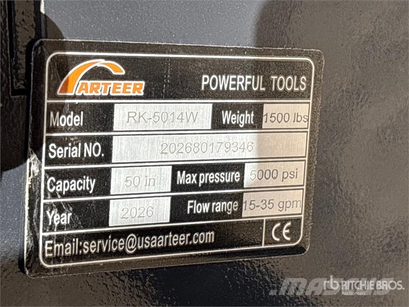 Arteer RK-5014W 50 in Skid Steer Mulcher (Unused) Мулчер мотокултиватори