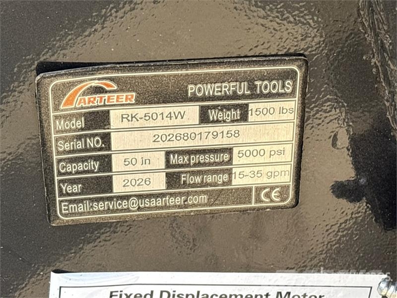 Arteer RK-5014W 50 in Skid Steer Mulcher (Unused) ماكينات تقطيع أخشاب الحراجة
