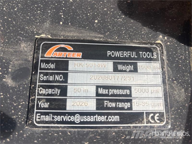 Arteer RK-5014W 50 in Skid Steer Mulcher (Unused) Καταστροφέας κλαδιών
