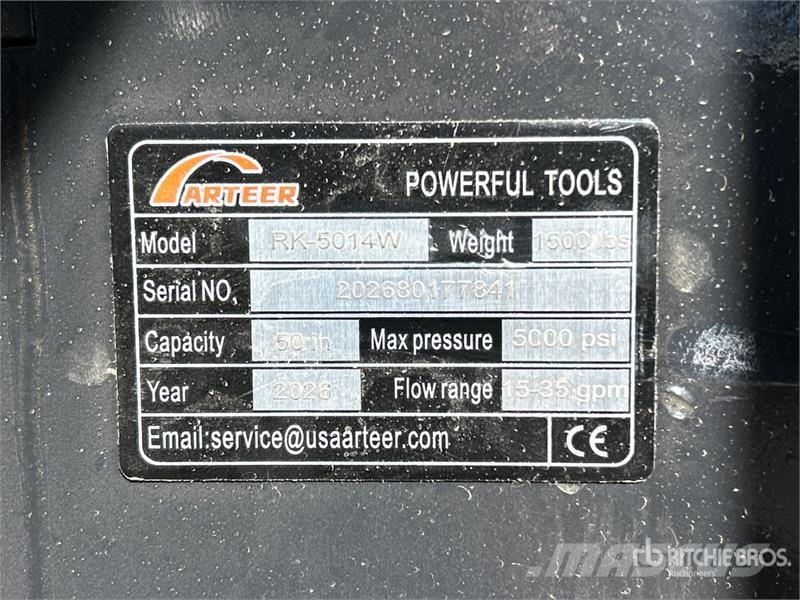 Arteer RK-5014W 50 in Skid Steer Mulcher (Unused) ماكينات تقطيع أخشاب الحراجة