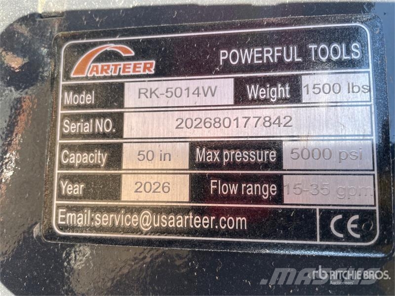 Arteer RK-5014W 50 in Skid Steer Mulcher (Unused) Ağaç parçalayıcılar