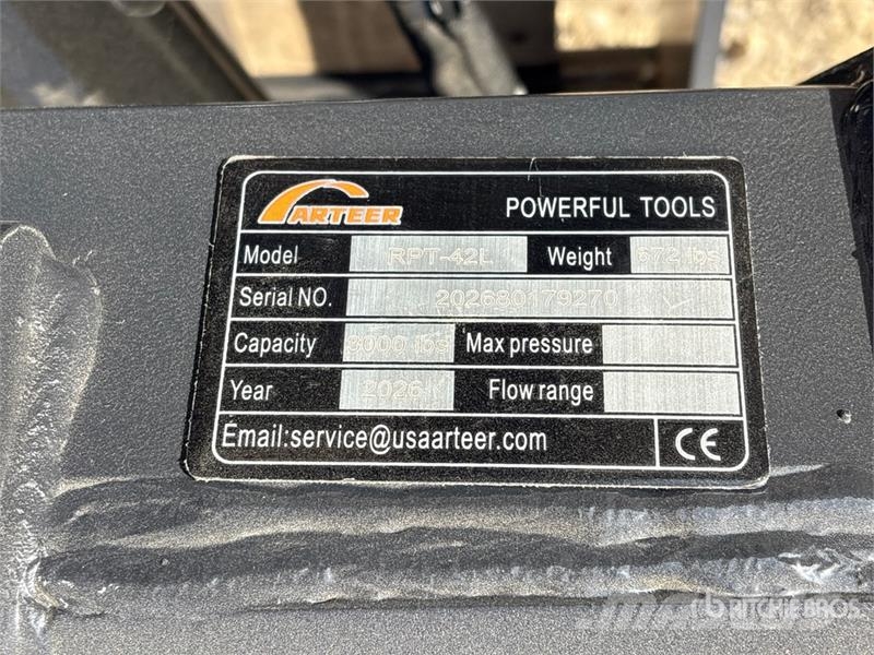 Arteer RPT-42L 60 in Rotating Hydraulic Skid Steer Forks Forks