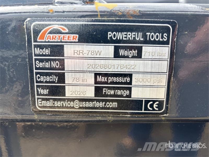 Arteer RR-78W 78 in Skid Steer Root Rake (Unused) Pöyhimet ja haravat