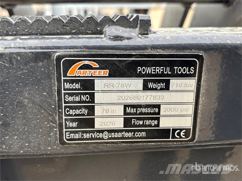 Arteer RR-78W 78 in Skid Steer Root Rake (Unused) Vaalutid ja kaarutid