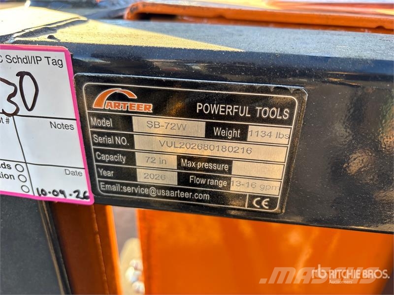 Arteer SB-72W 72 in Skid Steer Screening Bucket (Unused) Cucharas separadoras
