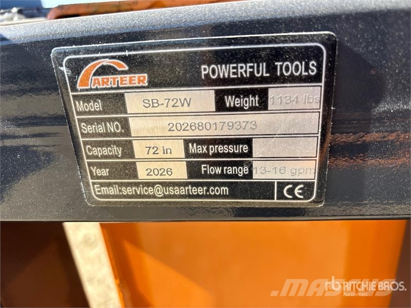 Arteer SB-72W 72 in Skid Steer Screening Bucket (Unused) دلاء فحص