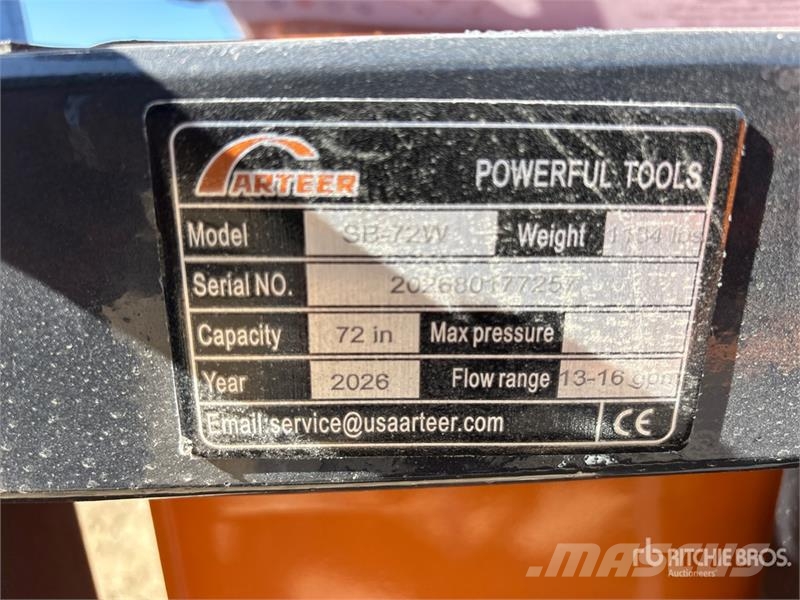Arteer SB-72W 72 in Skid Steer Screening Bucket (Unused) Siktskopor