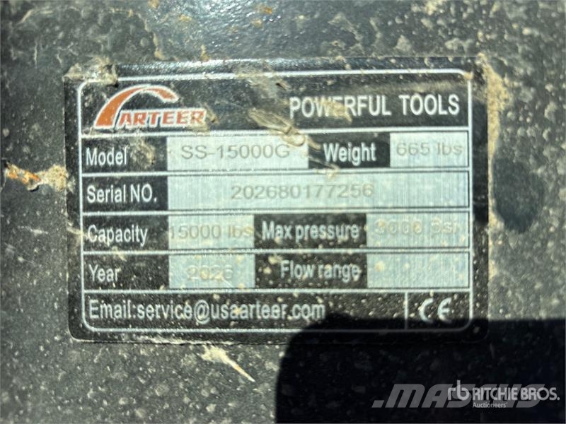 Arteer SS-15000G 15000 lb Skid Steer Logging Winch (Unuse Altri componenti