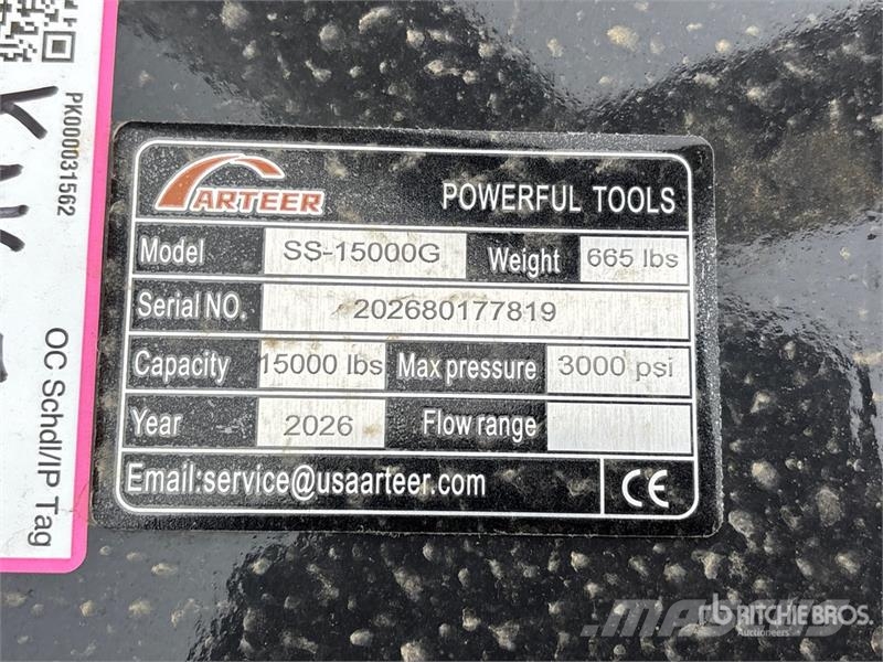 Arteer SS-15000G 15000 lb Skid Steer Logging Winch (Unuse Други компоненти