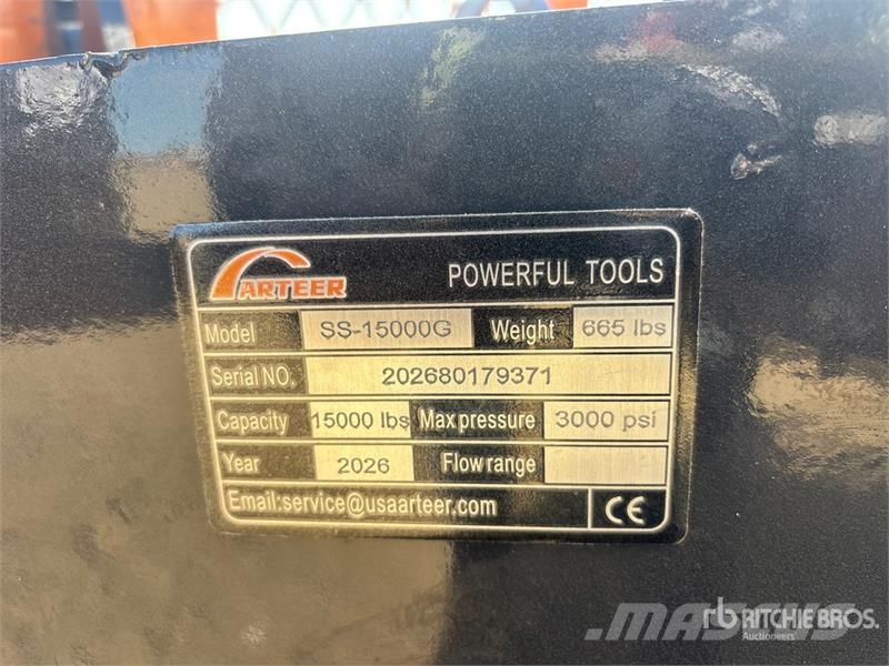 Arteer SS-15000G 15000 lb Skid Steer Logging Winch (Unuse Citas sastāvdaļas