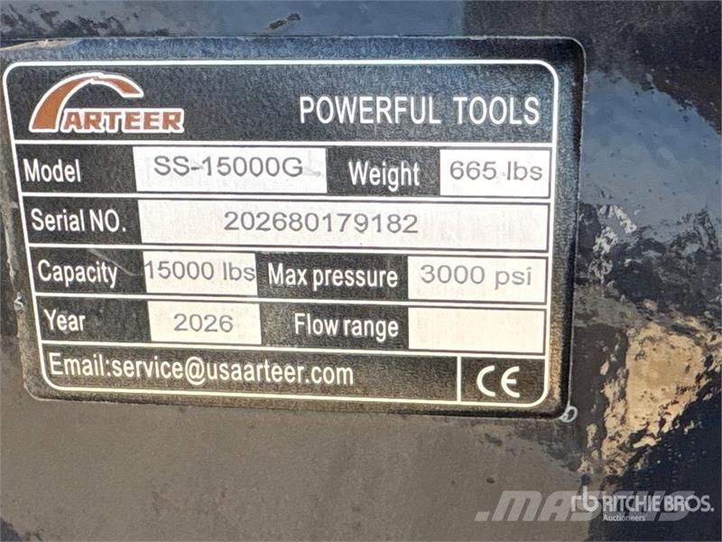 Arteer SS-15000G 15000 lb Skid Steer Logging Winch (Unuse Ďalšie komponenty