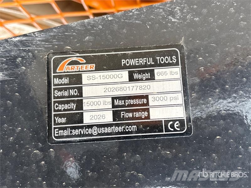Arteer SS-15000G 15000 lb Skid Steer Logging Winch (Unuse Otros componentes