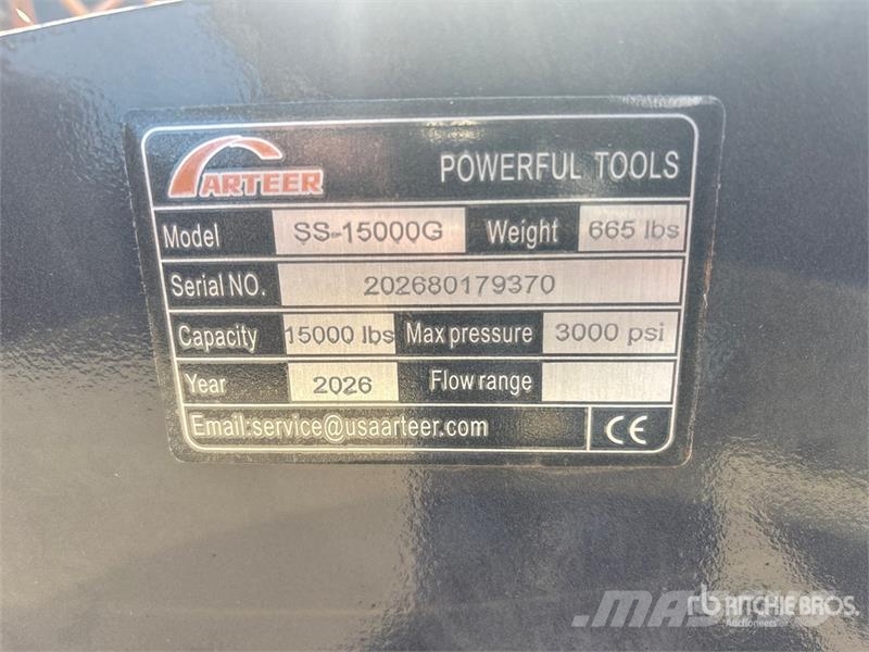 Arteer SS-15000G 15000 lb Skid Steer Logging Winch (Unuse Citas sastāvdaļas