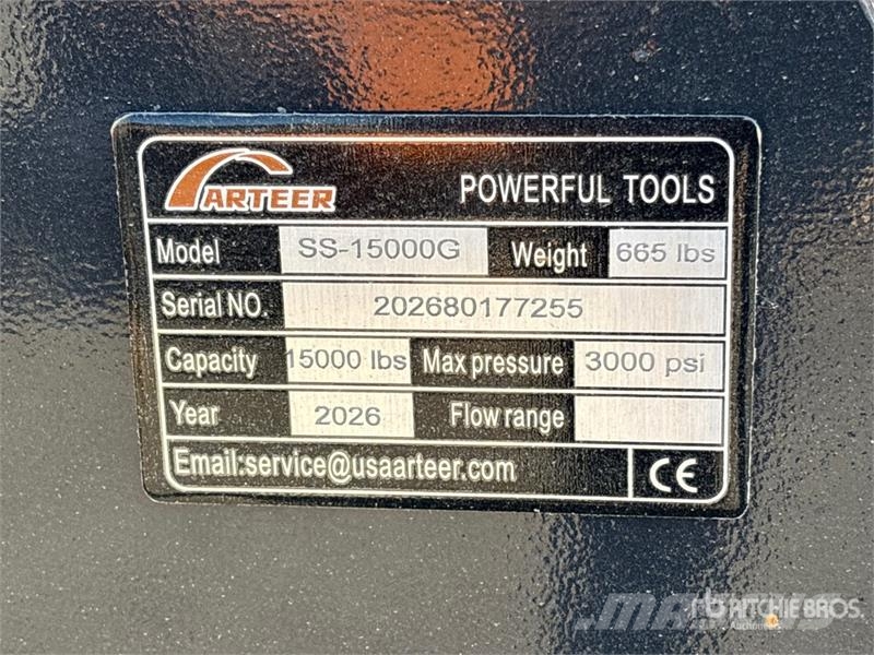 Arteer SS-15000G 15000 lb Skid Steer Logging Winch (Unuse Altri componenti