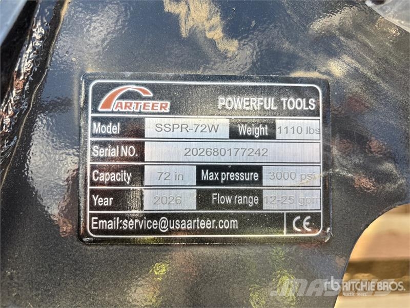 Arteer SSPR-72W 72 in Skid Steer Power Rake (Unused) Kreiselheuer/-wender