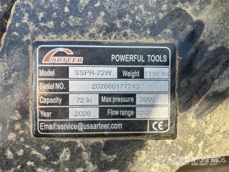 Arteer SSPR-72W 72 in Skid Steer Power Rake (Unused) Kreiselheuer/-wender