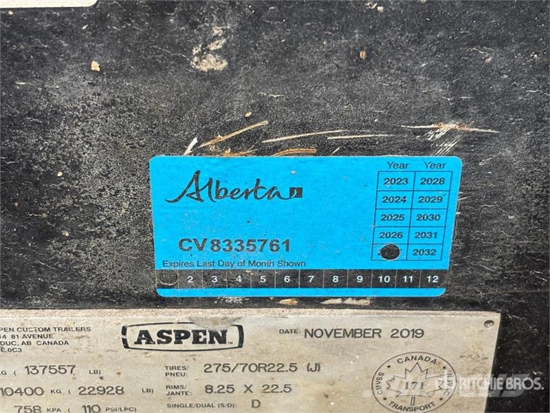 Aspen 55 ton Tri/A Removable Gooseneck Lowboy Trailer لوادر منخفضة
