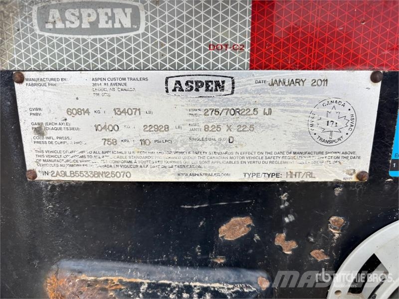 Aspen 55 ton Tri/A Removable Gooseneck Lowboy Trailer Tieflader