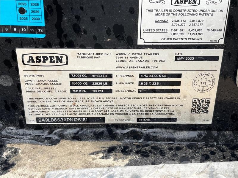 Aspen 65 ton Tri/A Removable Gooseneck Lowboy Trailer (U Nizki nakladalci