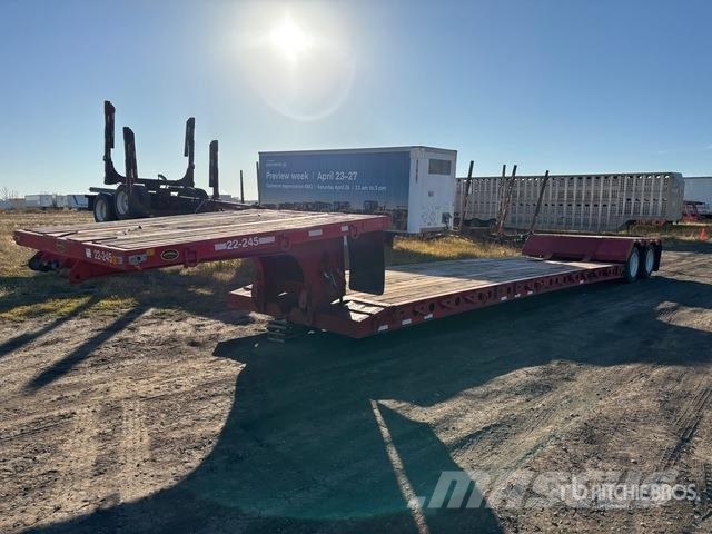 Single Drop Rgn Aspen RGN 30 ton T/A Double Drop Removable Gooseneck Low aux enchères ...