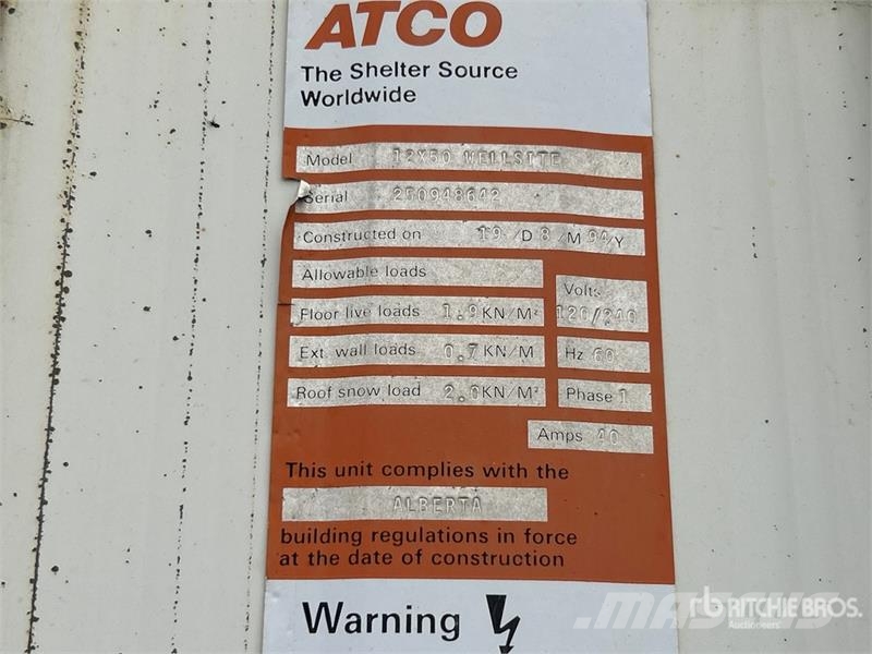 Atco 50 ft x 12 ft Skid-Mounted Wellsite Építőipar - Egyebek