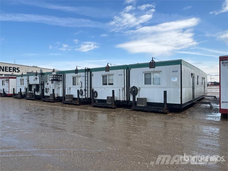 Atco 6 Unit 54 ft 27 Person Skid-Mounted Mobile Camp Építőipari barakkok