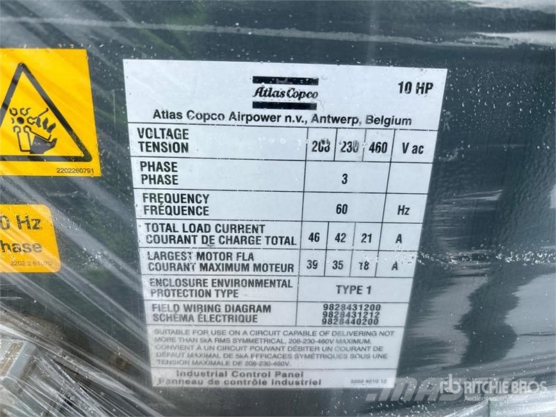 Atlas Copco GA7FF Rotary Screw Air Compressor Kompressoren