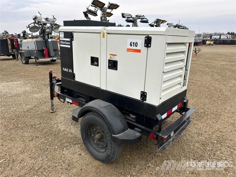Atlas Copco QAS25 28 kW Mobile Generator Set Dizel Jeneratörler