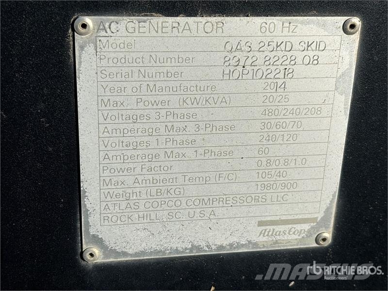 Atlas Copco QAS25KD Diesel Generatoren