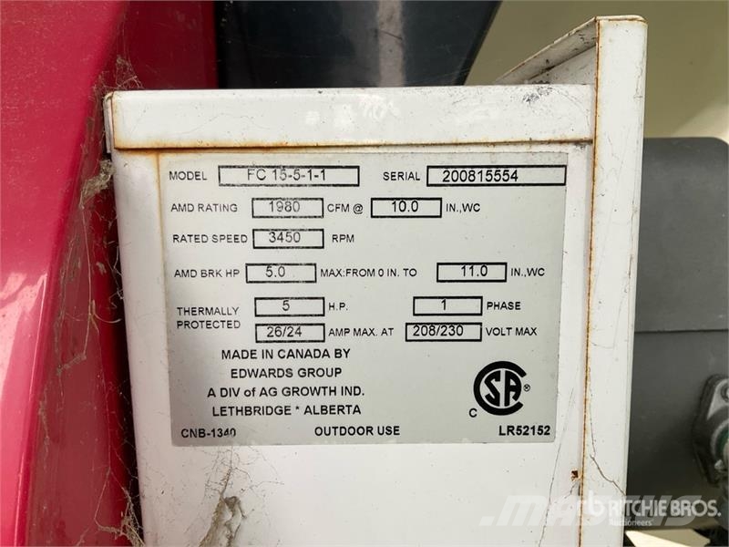  Avonlea FC15-5-1-1 5 hp Aeration Fan مجفف بذور