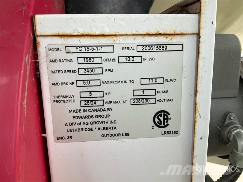 Avonlea FC15-5-1-1 5 hp Aeration Fan مجفف بذور