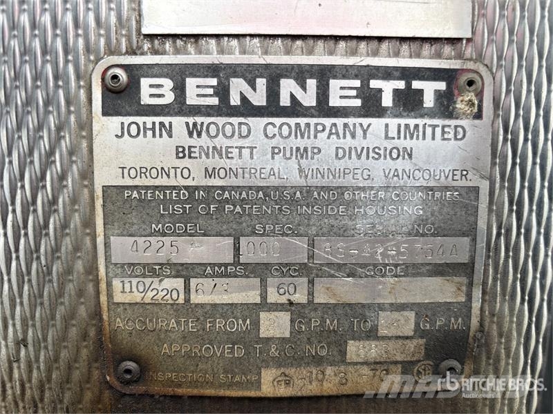  Bennet 4225 Fuel Pump معدات البناء - غير ذلك