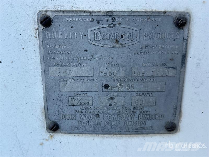Bennett 956 Gas Pump Utilaje construcții - Altele
