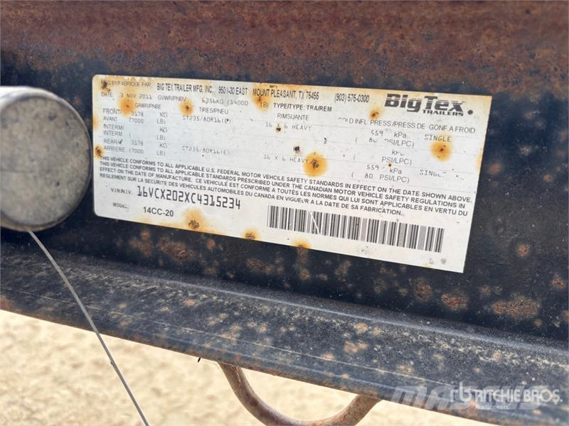 Big Tex 20 ft T/A Flatbed Trailer Flatbed/Dropside trailers