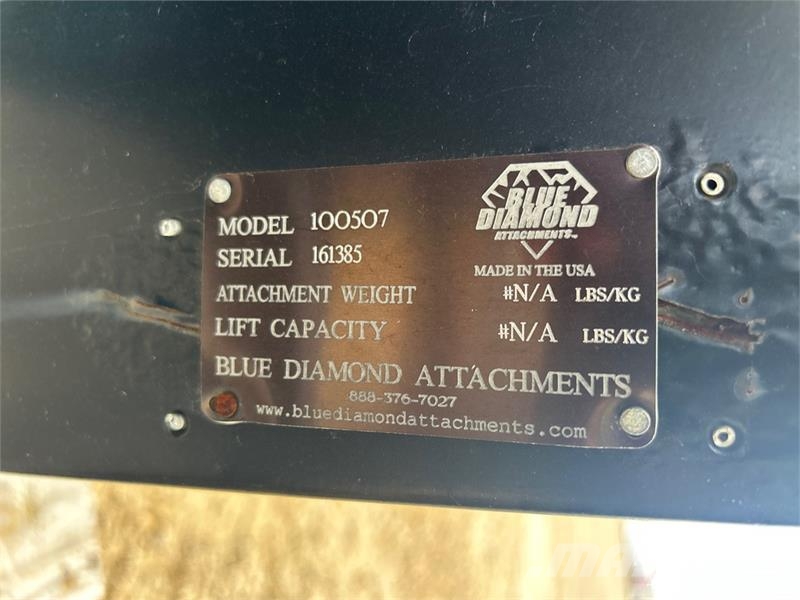 Blue Diamond Attachments 100507 48 in Vibratory Skid Steer Post Fencing equipment