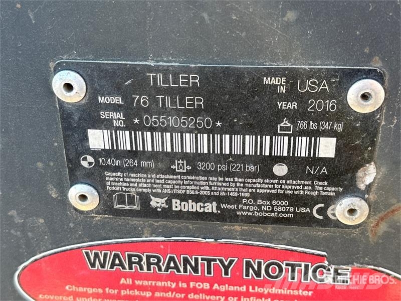Bobcat 76 Tiller 76 in Rototiller Power harrows and rototillers