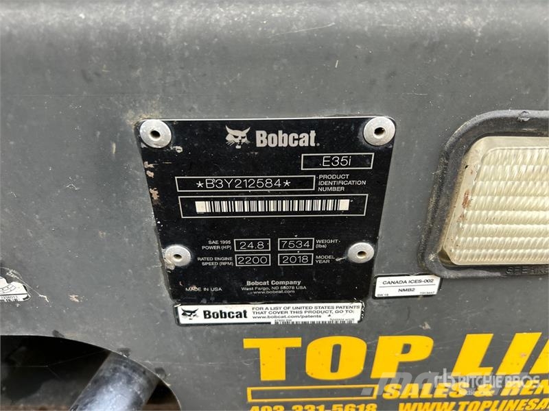 Bobcat E35I Mini bagri <7t