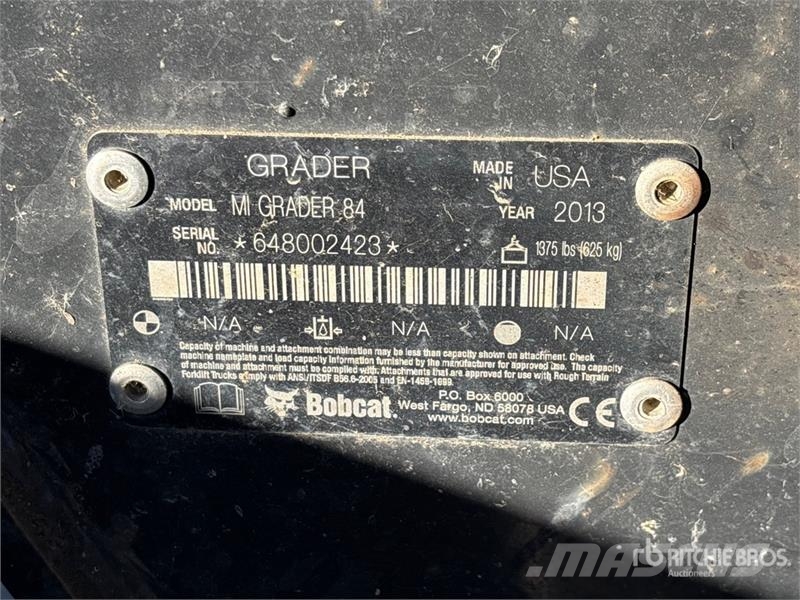Bobcat Mi GRADER84 84 in Skid Steer Grader Andre komponenter