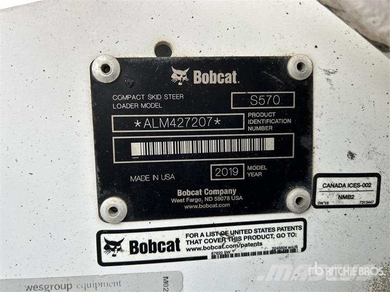 Bobcat S570 Міні-навантажувачі