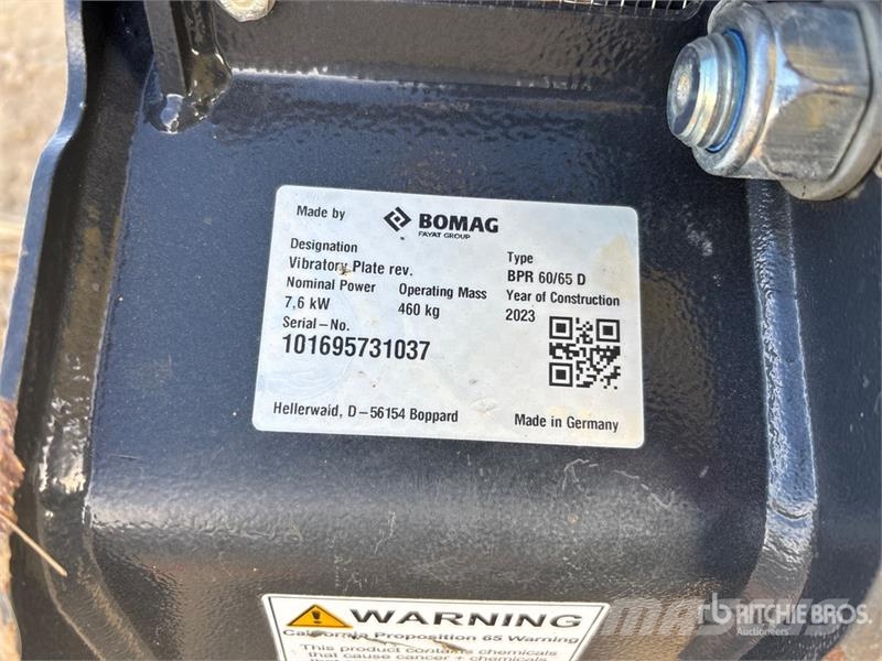 Bomag BPR60/65D/E DSL 1000LB Vibratory Plate Compactor ( Виброплиты и вибротрамбовки