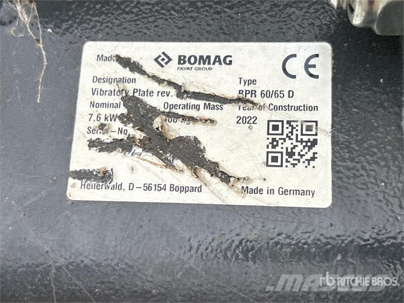 Bomag BR-60/65D Vibratory Plate Compactor (Inoperable) دكاكات أفقية